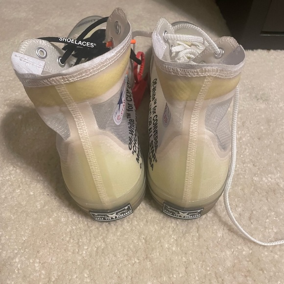 Off White Vulcanized Converse - Picture 3 of 5